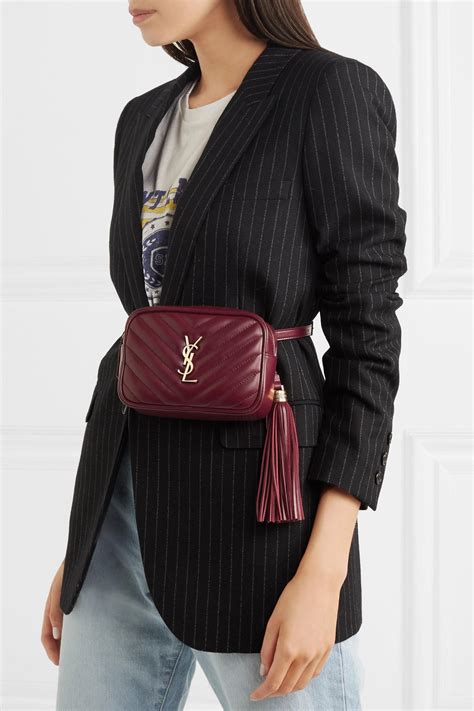 Lou belt bag in quilted leather .